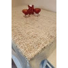 Krem Ithal Pvc Muşamba - Desenli Silinebilir Masa Örtüsü