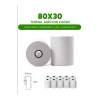 80x30 ( 50 Adisyon Rulosu ) Adisyon Kağıdı Termal Pos Kağıdı 5 Paket