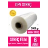 6Lı Palet Streci 2000 Gram 300 metre X 50cm Endüstriyel Palet Streç Film Paketleme Taşınma Streci