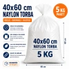 40x60 Büyük Boy Naylon Torba 5 KG Paket Şeffaf Poşet Ambalaj Torbası