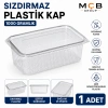 1000 Gr Sızdırmaz Plastik Saklama Kabı Kapaklı Şeffaf Gıda Saklama Kabı 1 Adet