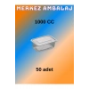 Buzdolabı Saklama Kabı Plastik Sızdırmaz Kap 1000gr 50 Adet