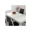 Cam Görünümlü Şeffaf 1,5 mm Kalın Pvc Masa Örtüsü 80x120 cm