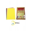 Fon Kartonu 25x35cm Elişi Kağıdı A4 Boyutunda Ve Makas (10ar Renk)