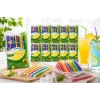 Jelatinli Körüklü Frozen Renkli Pipet 500 Adet Tek Tek Paketli Karışık Renk