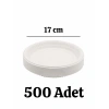 Plastik Tabak Kullan At Tabak 500lü 17 Cm Beyaz Plastik Tabak