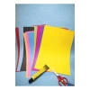 Renkli Fon Kartonu 10 Renk Karışık 24x34, Okul Makası, Su Bazlı Yapıştırıcı