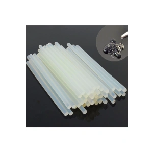 1 kg Şeffaf Mum Silikon Ince Çubuk 7 mm X 30 cm 78-80 Adet