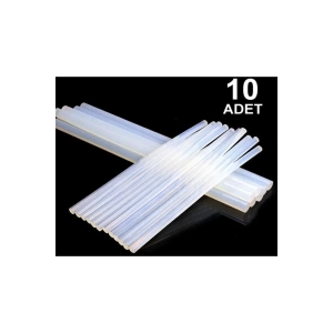 10 Adet İnce Silikon Sıcak Mum Silikon Çubuk Tabanca Mumu Silikon Tabancası Mumu 1.Kalite Tutuculuk