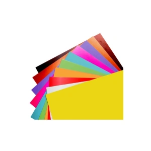 10 Adet Karışık Renkli Premium Fon Kartonu A4 20x30 Cm, 150 Gr.
