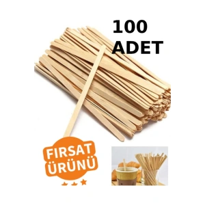 100 ADET Ahşap Karıştırıcı Tahta Çay Kahve Karıştırıcı Karıştırma Çubuğu Tahta Karıştırıcı Kullan At