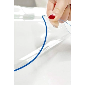 1.4 Mm Net Kalınlık Şeffaf Kalın PVC Masa Koruyucu Mika Masa Örtüsü