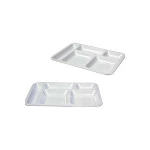 2 Adet 5 Bölmeli Kırılmaz Tabldot Yemek Tabağı
