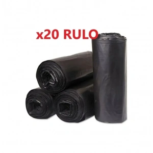200 Adet Endüstriyel ( 120x150 Cm ) Hantal Boy Siyah Çöp Poşeti 20 Rulo x 10lu 120 Litre Çöp Konteynerine uyumludur