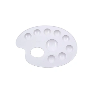 20cm Plastik Godeli Öğrenci Resim Paleti / 0890