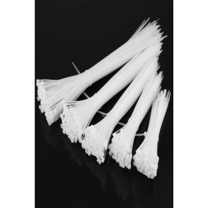 2,5*150 Kablo Bağı Beyaz - Cırt Kelepçe - Klips (100 Adet)