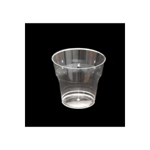 25 Li Şeffaf Kristal Mika Sert Plastik Bardak 180cc