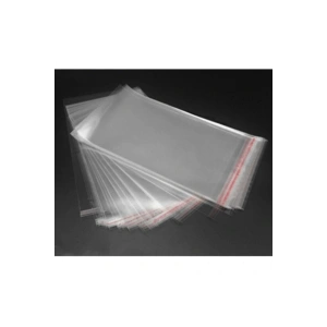35 Cm X 50 Cm Şeffaf Bantlı Yapışkanlı Jelatin Poşet 25 Adet Opp