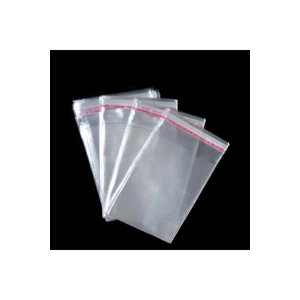 35x45 5 Cm. (35*50) 50 Adet - Şeffaf Bantlı Yapışkanlı Jelatin Poşet
