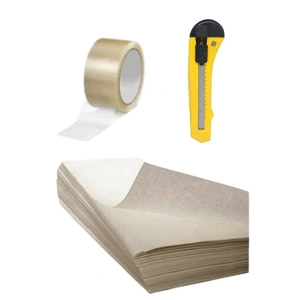 40x60 Kağıt 2 Kg + Maket Bıçağı + Koli Bandı Taşınma Ve Ambalaj Paketleme Seti Taşınma Kağıdı