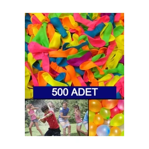 500 Adet Su Balonu Karışık Renkli Balon Eğlenceli Su Savaşları