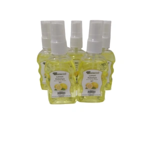 80 Derece Cep Kolonyası 50ml X 5 Dezenfektan Için Sprey Limon Kolonyası