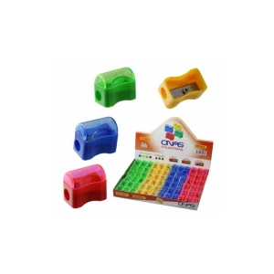 Ns-2062 Öğrenci Kalemtraşı Kapaklı Asorti Tekli (1 Adet)