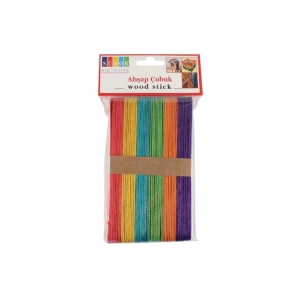 Dil Ahşap Çubuk Dondurma Çubuğu Büyük Renkli Geniş