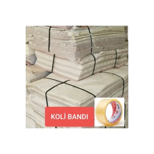 40x60cm Tabak Bardak Sarma Taşıma Taşınma Paketleme Kağıdı 100 Adet + Koli Bandı