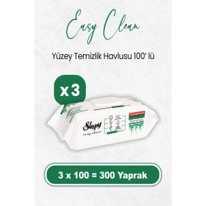 Easy Clean Yüzey Temizlik Havlusu 100 Lü X 3 Adet