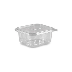 500 Gr 100lü Şeffaf Düz Kapaklı Plastik Sızdırmaz Kap ( 1 Paket)