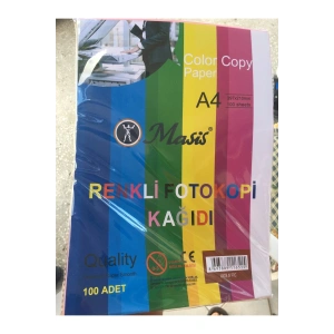 Renkli Fotokopi Kağıdı 100 Lü