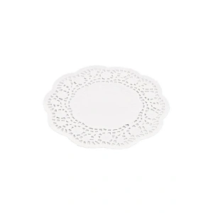 Dantel Kağıt Karton Çay Meşrubat Bardak Altlığı - Beyaz - 9 Cm. - 500 Adetlik Paket