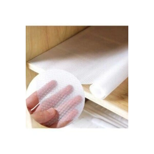 LitaeTrend Sermat Sılver Eva Shelf Liner Şeffaf Kaydırmaz Raf Dolap Ve Çekmece Örtüsü 45 Cm X 10 Met