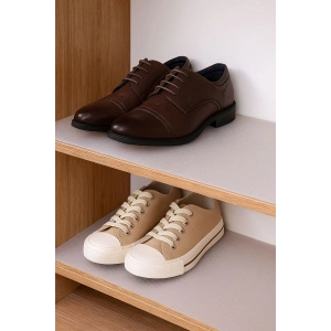 Ayakkabılık İçin Şeffaf Kaymaz Tabanlı Dolap Raf Çekmece Örtüsü - Eva Malzeme - 10 Metre x 45 cm