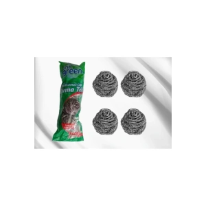 Paslanmaz Çelik Ovma Teli 4 Adet