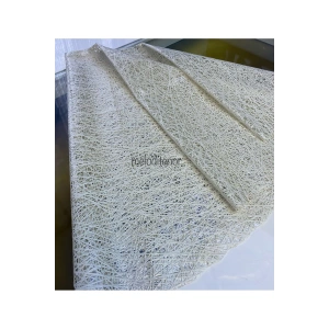 Krem yuvarlak iplik desen hasır kalın lüks şeffaf kaplama pvc muşamba masa örtüsü silinebilir