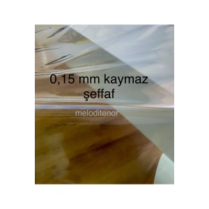 Düz ince şeffaf silinebilir kaymaz 0,15 mm net görüntü pvc naylon muşamba masa örtüsü