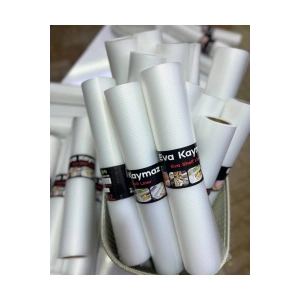 Eva 10 Metre Şeffaf Raf Örtüsü Dolap Ve Çekmece Içi Kaymaz Kaydırmaz Örtü-45x10 Mt