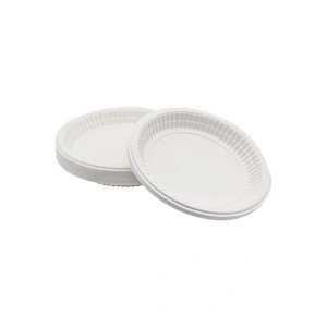 Plastik Tabak 100lü 17 Cm Beyaz Plastik Tabak