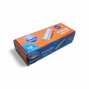 10000 ADET (10X1000Lİ) Zımba Teli 4x9mm Çelik Zımba Teli Küçük Boy No:10 Beyaz 10