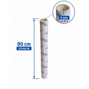 EXTRA KALIN Karton Koli Rulosu Silindir Karton Tüp Dayanıklı Ambalaj Borusu Poster, Streç, Naylon Sarma İçin