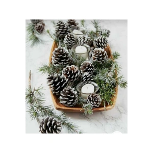 7li Yılbaşı Ağacı Süsü Kozalak Seti