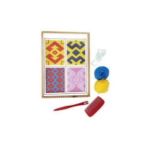 Ahşap Halı Dokuma Seti İş Eğitimi Halı Dokuma Tezgahı