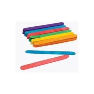 Ahşap Küçük Dil-dondurma-abeslang Çubuğu Renkli 50li