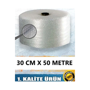 Balonlu Ambalaj Naylonu Pat Pat Havalı Naylon Balonlu Naylon 30 Cm X 50 Metre Pıt pıt Patpat