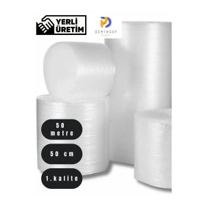 Balonlu Naylon 1 .sınıf Balonlu Poşet Patpat Havalı Naylon Pat Pat Ambalaj - 50cm X 50metre