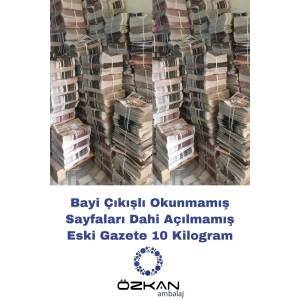 Bayi Çıkışlı Tertemiz Okunmamış Eski Gazete 10 Kg
