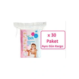 Bebek temizleme pamuğu 60ADET X 30 PAKET