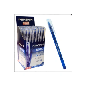 Büro 1.0 Mm Mavi Tükenmez Kalem 12 Adet Tk.k